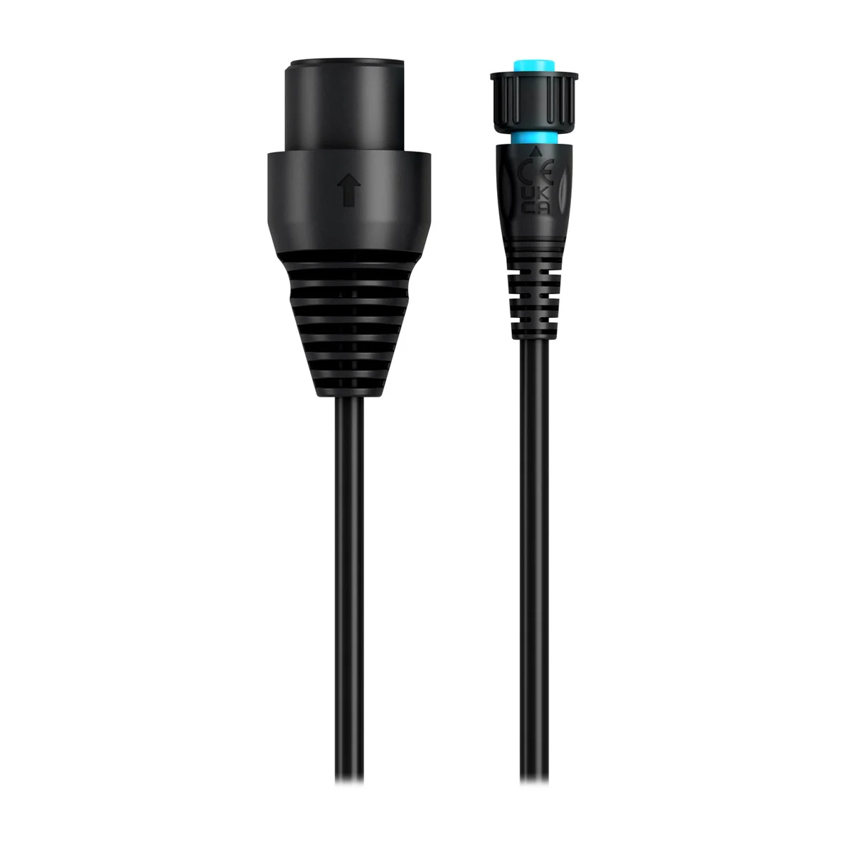 Cable adaptador para red Garmin, de pequeño (hembra, ángulo recto) a grande (hembra)